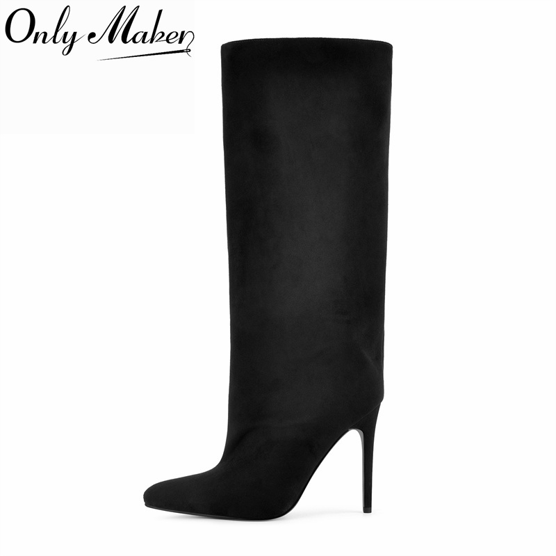 Winter Clothing Women'S - Onlymaker Stivali Alti al Ginocchio Neri