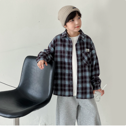 Winter Clothing Label - Camicia per Ragazzi 2026 Autunno e