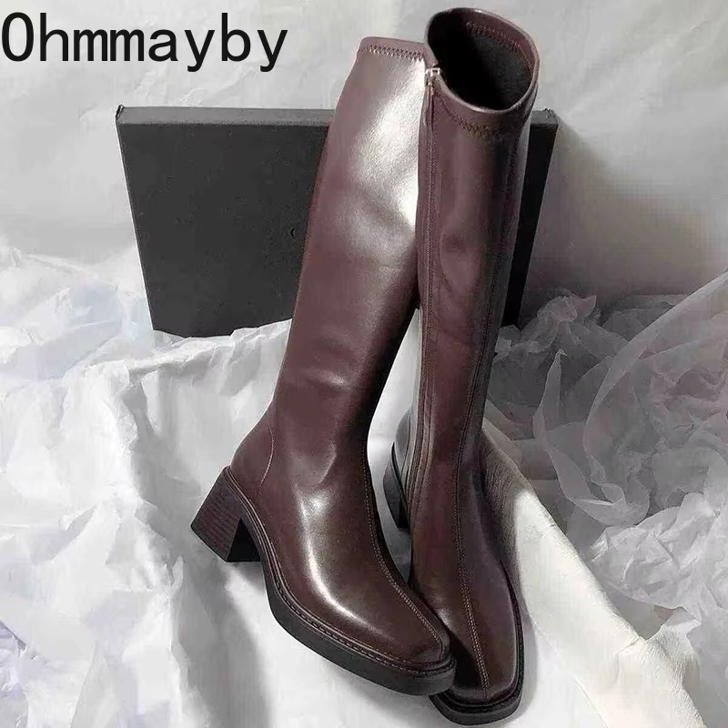 Winter Clothing Material - Stivali alti al ginocchio da donna