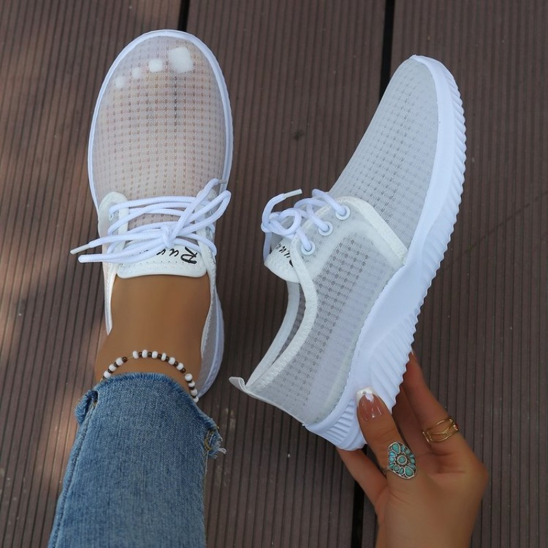 Winter Clothing Material - Sneakers da Donna con Punta Rotonda