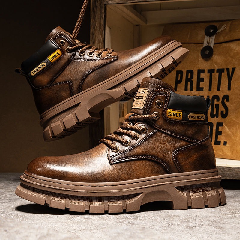 Stivaletti con plateau da uomo - Winter Clothing Material recensione e prezzo