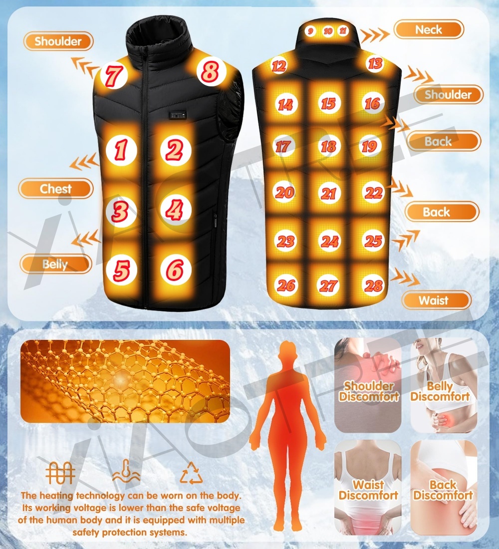 28/9 aree gilet riscaldato gia - Winter Clothing Uae recensione e prezzo